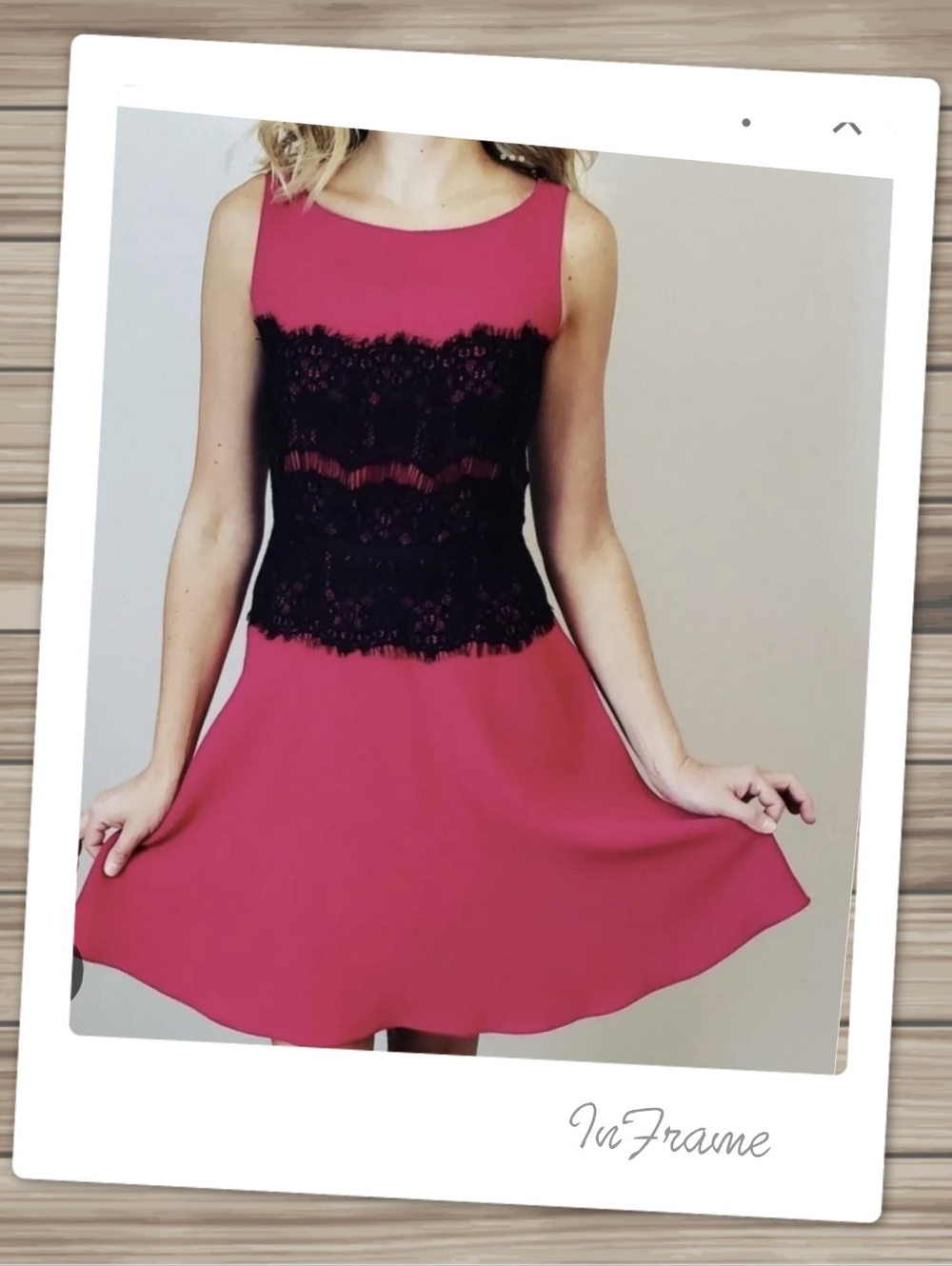 Nwt LOFT  Dress with Black Lace Bodice Size 2